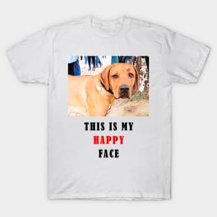 This Is My Happy Face T-Shirt design T-Shirt